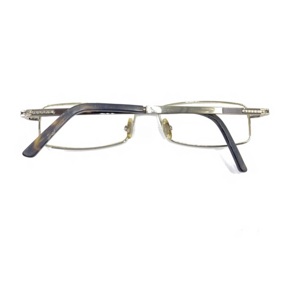 Gucci GG 1848 RHS Light Brown Metal Rectangle Eyeglasses Frames 54-15 140 Italy - Picture 11 of 12